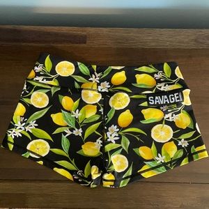 Savage Barbell Lemon Shorts